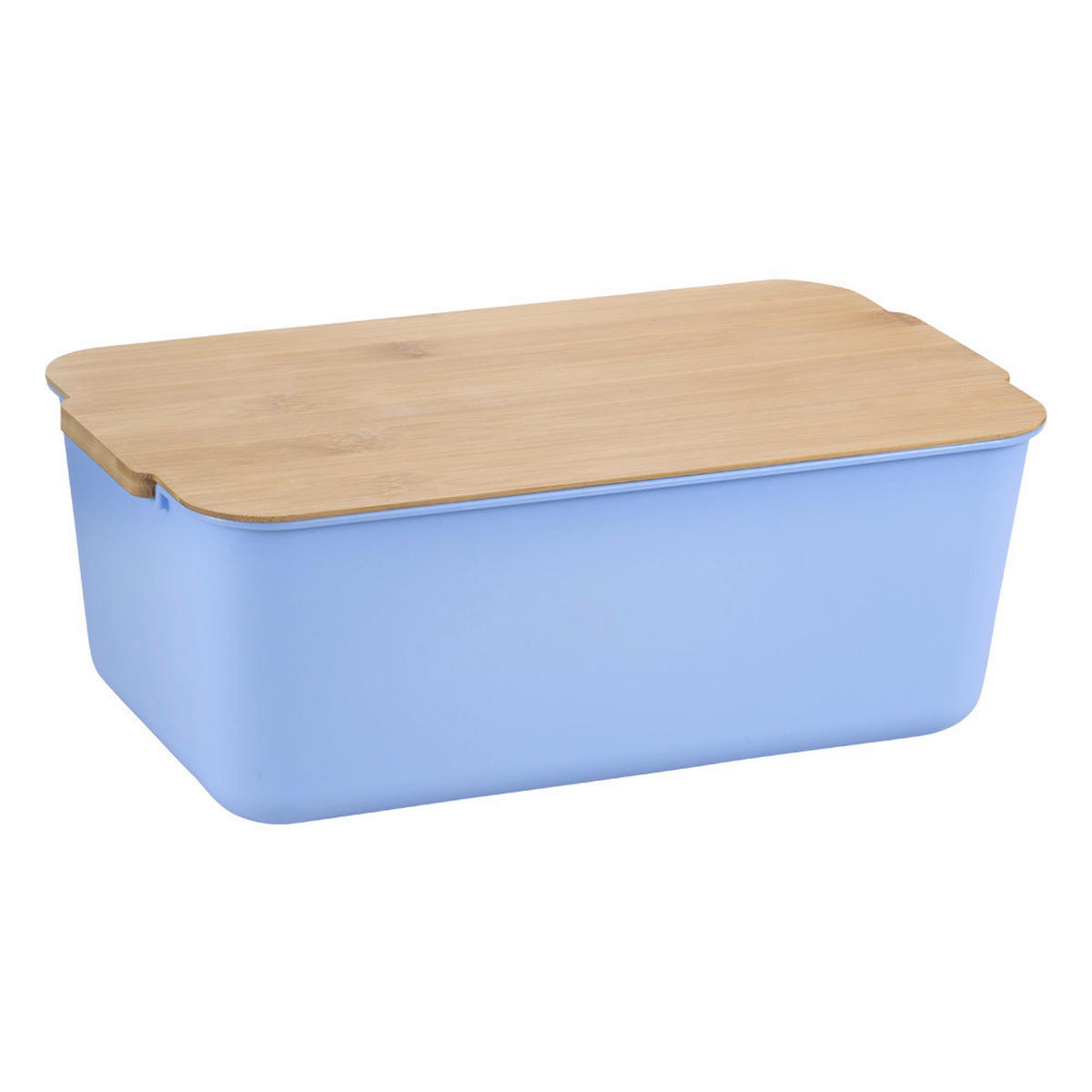 BROTBOX - Naturfarben/Hellblau, Basics, Naturmaterialien/Kunststoff (30.5/18.5/12cm) - Kesper