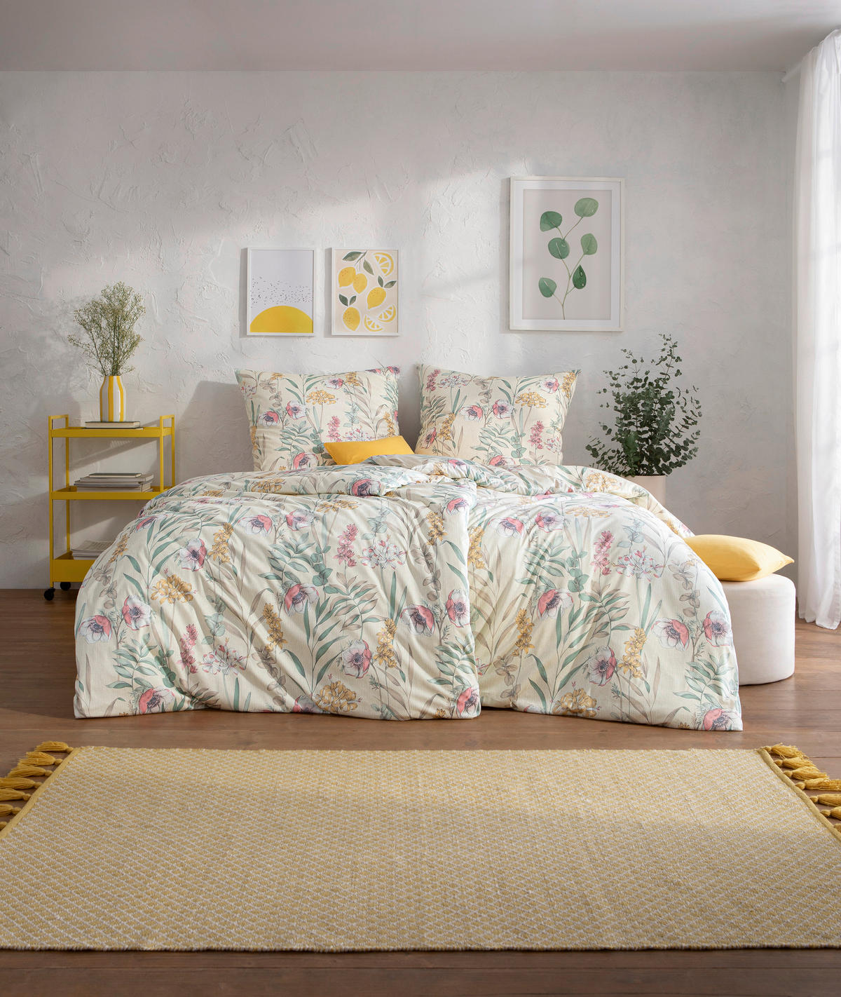 BETTWÄSCHE Atelier Interlock-Jersey 155/220 cm  - Naturfarben, Design, Textil (155/220cm) - Estella