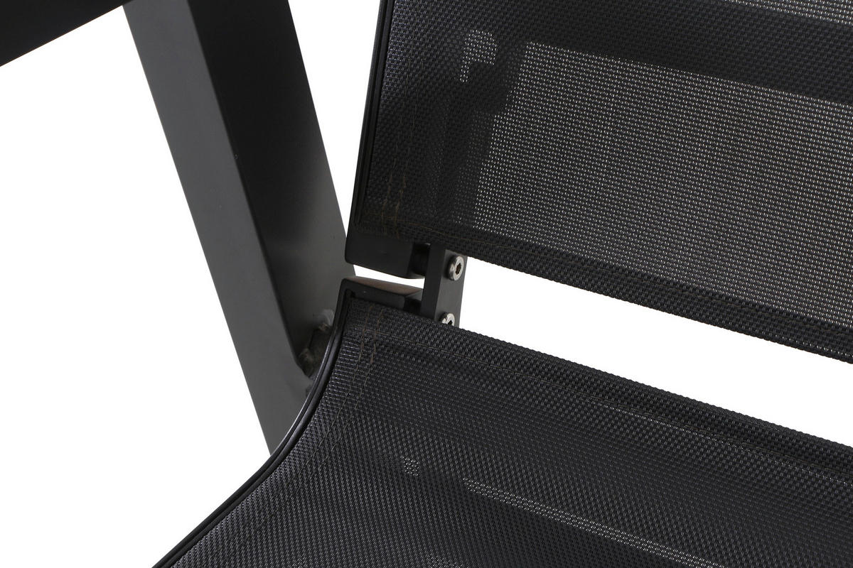 LOUNGESESSEL Anthrazit Aluminium  - Dunkelgrau/Anthrazit, Basics, Kunststoff/Textil (72,5/99/82,5cm) - Siena Garden