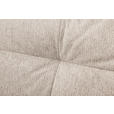 ECKSOFA in Flachgewebe Creme  - Creme/Schwarz, KONVENTIONELL, Textil/Metall (294/176cm) - Carryhome