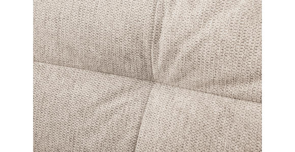 ECKSOFA in Flachgewebe Creme  - Creme/Schwarz, KONVENTIONELL, Textil/Metall (294/176cm) - Carryhome