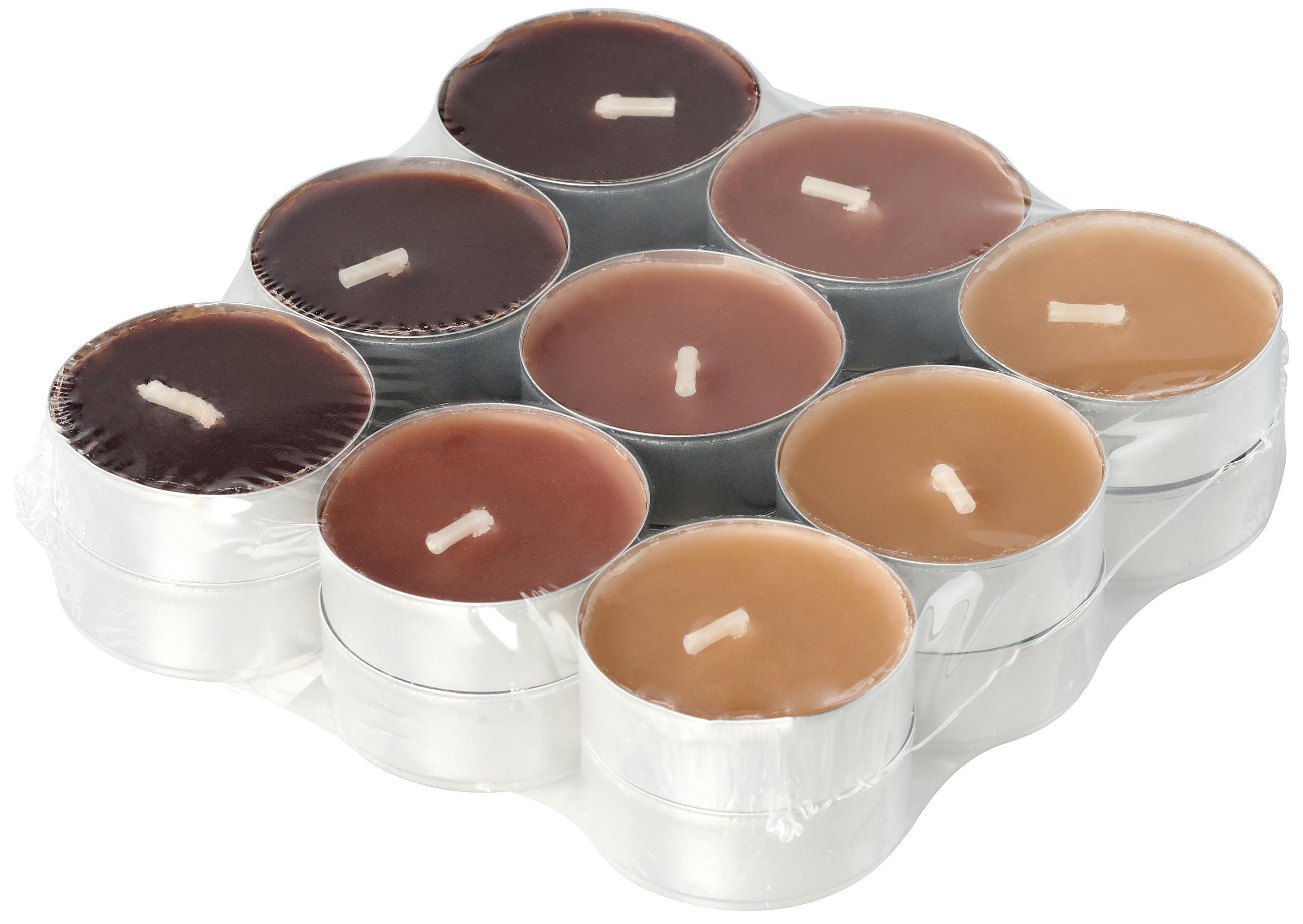 VÄRMELJUS SET 18 styck  - brun/cognacfärgad, Basics, metall/textil (11,4/2,9cm) - Best Price