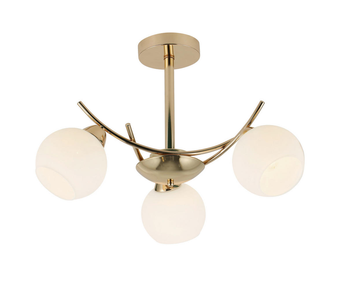 PENDELLAMPA Amos 52/52/36 cm  - guldfärgad, Basics, metall (52/52/36cm)
