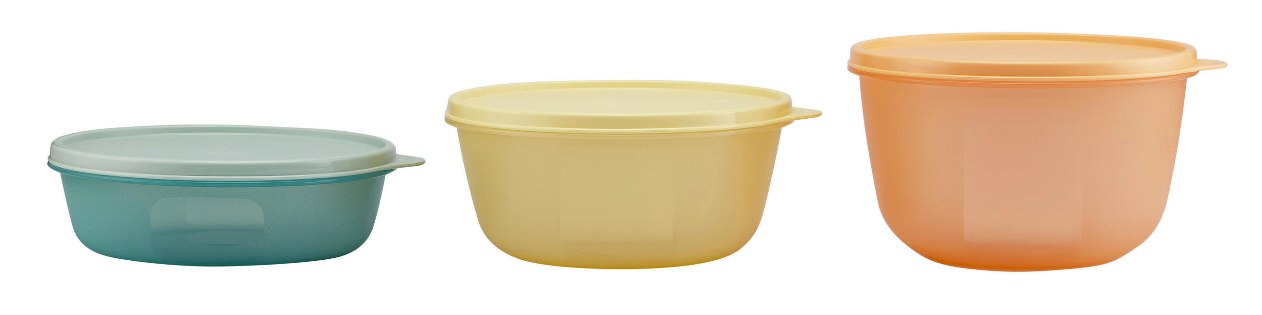 SCHÜSSELSET 3-teilig  - Hellgelb/Orange, Basics, Kunststoff - Fackelmann