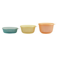 SCHÜSSELSET 3-teilig  - Hellgelb/Orange, Basics, Kunststoff - Fackelmann