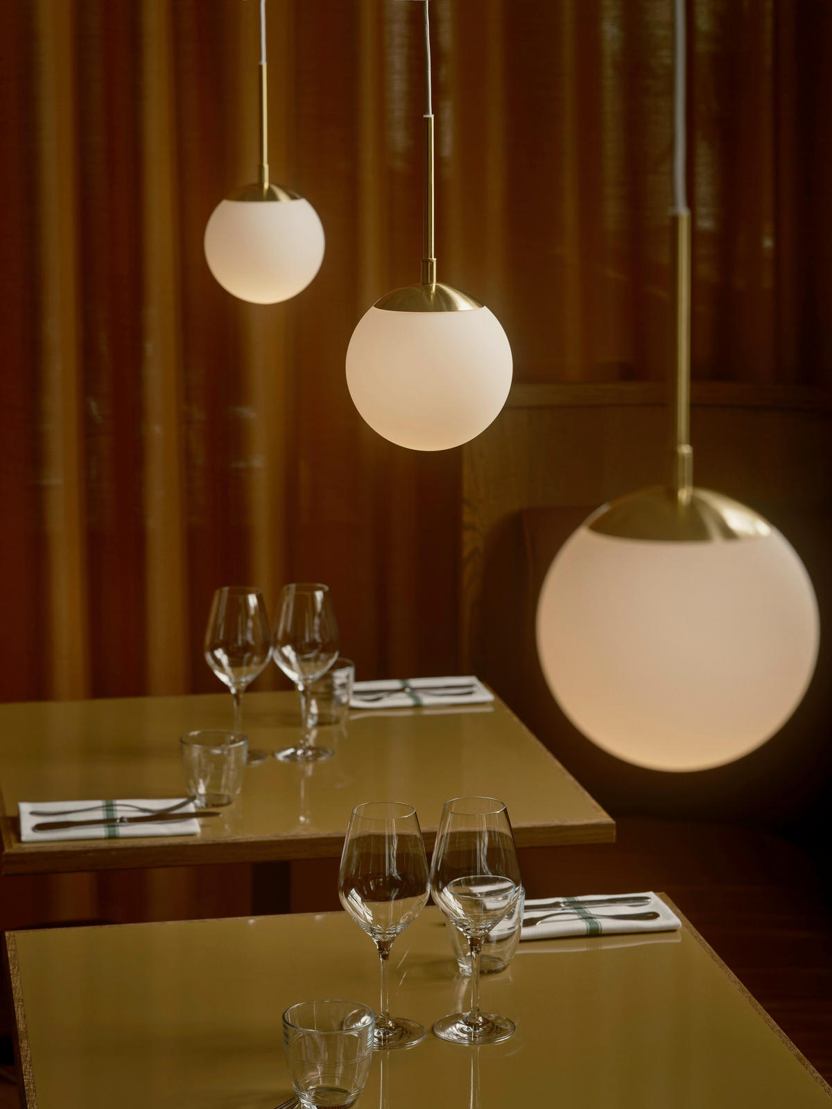 PENDELLEUCHTE Grant 15/15/30 cm  - Messingfarben, Design, Glas (15/15/30cm) - Nordlux