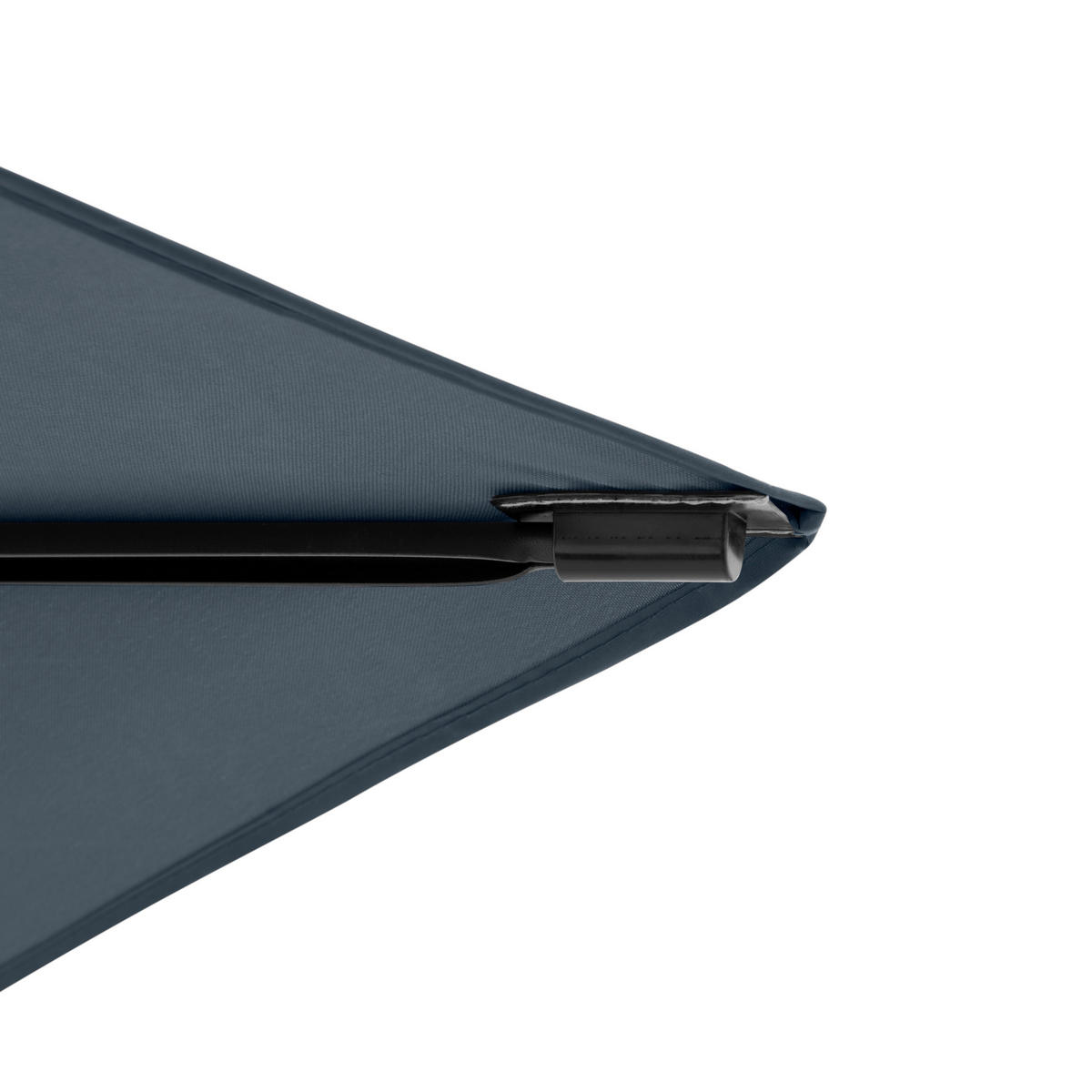 SENČNIK - antracit, Basics, kovina/tekstil (190/125cm) - Doppler