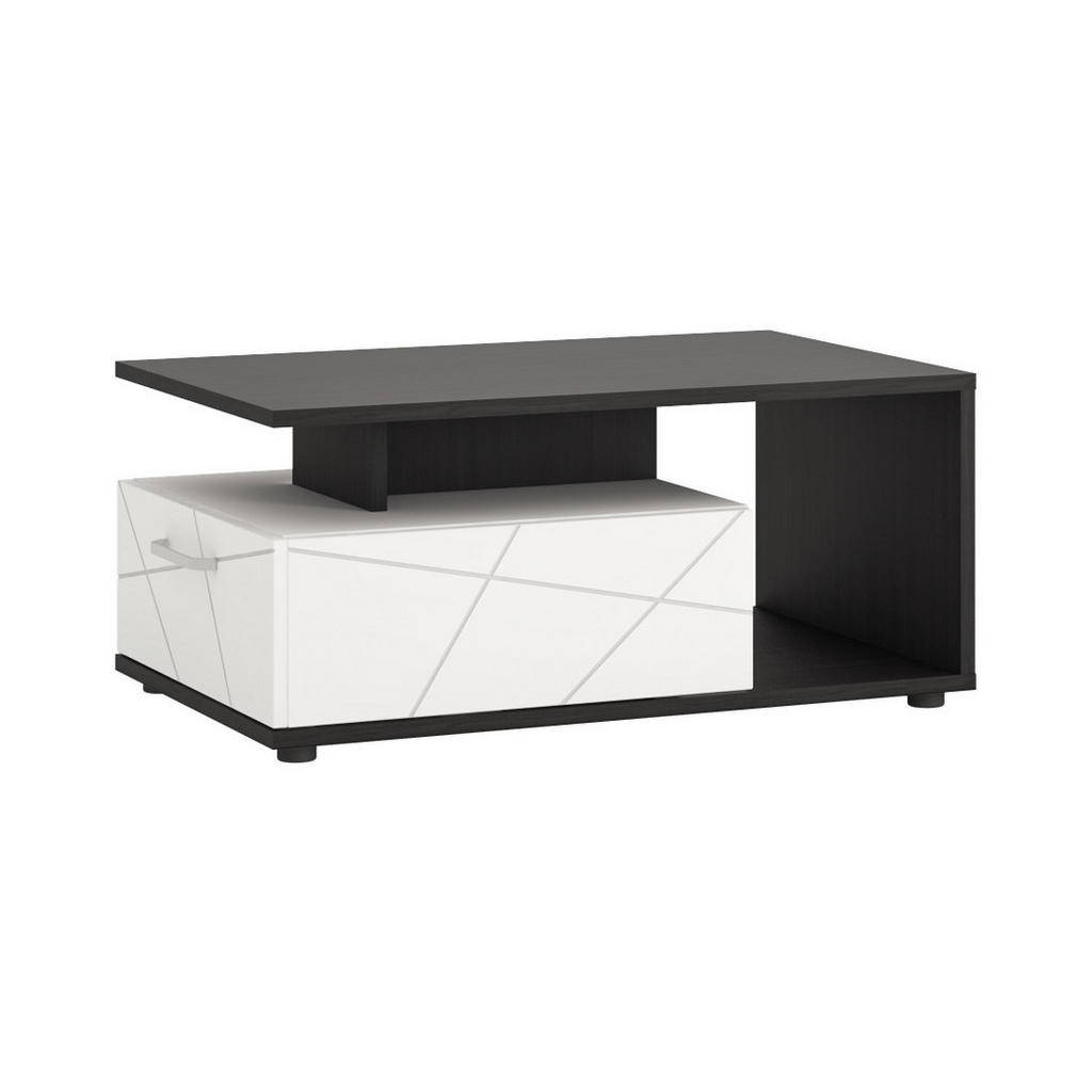 Couchtisch Venezia Eiche Dunkel/weiß B: 100 Cm