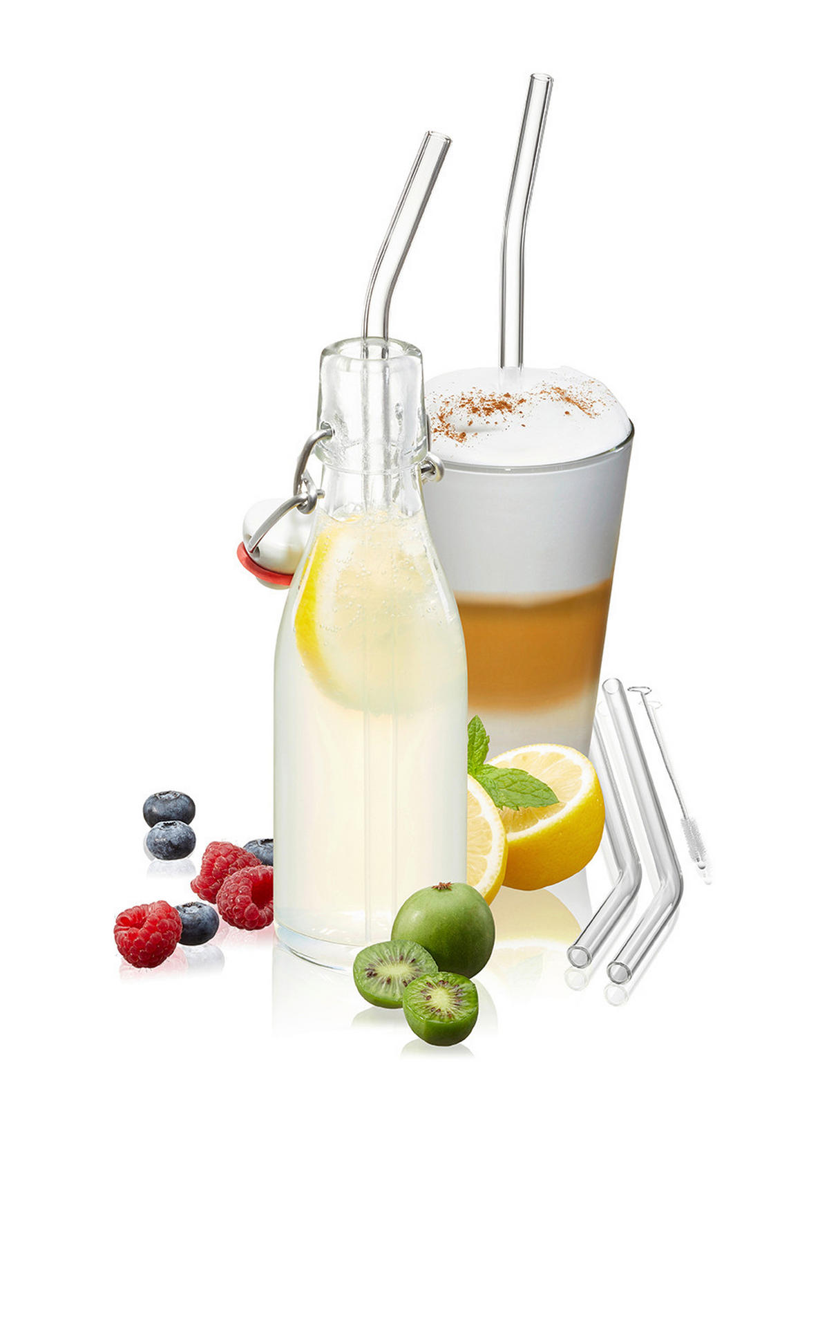 SUGRÖRSSET - transparent, Klassisk, glas (0,8/23cm) - Gefu