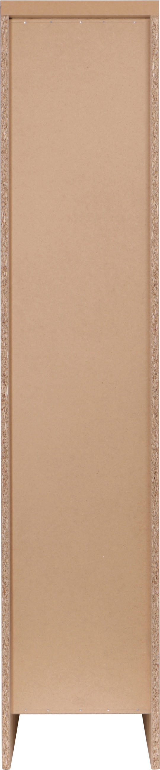 APOTHEKERSCHRANK 30/144,8/60 cm  in Weiß, Eichefarben  - Eichefarben/Silberfarben, Basics, Holzwerkstoff/Metall (30/144,8/60cm) - Respekta