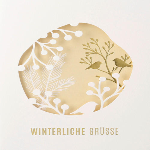 KARTE  - Weiss, Basics, Papier (17,5/12,5/0,1cm)