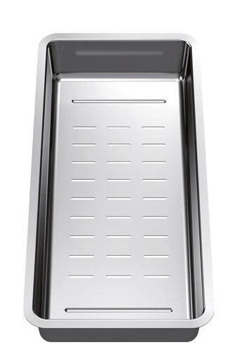 RESTESCHALE 231396  - Edelstahlfarben, Basics, Metall (38,7/6,2/18,7cm) - Blanco