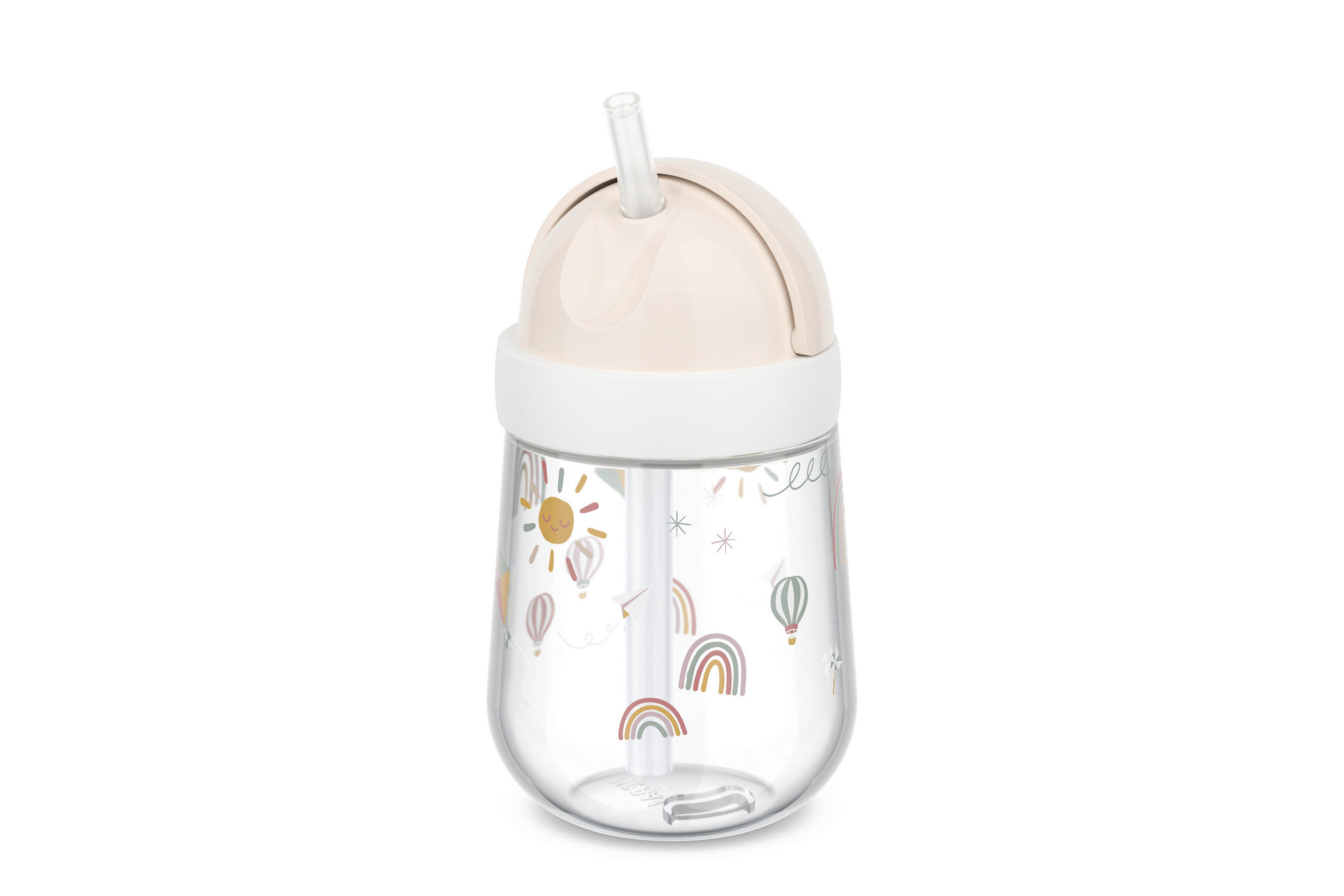 TRINKHALMBECHER - Multicolor, Basics, Kunststoff (8/8/19,8cm) - Mepal