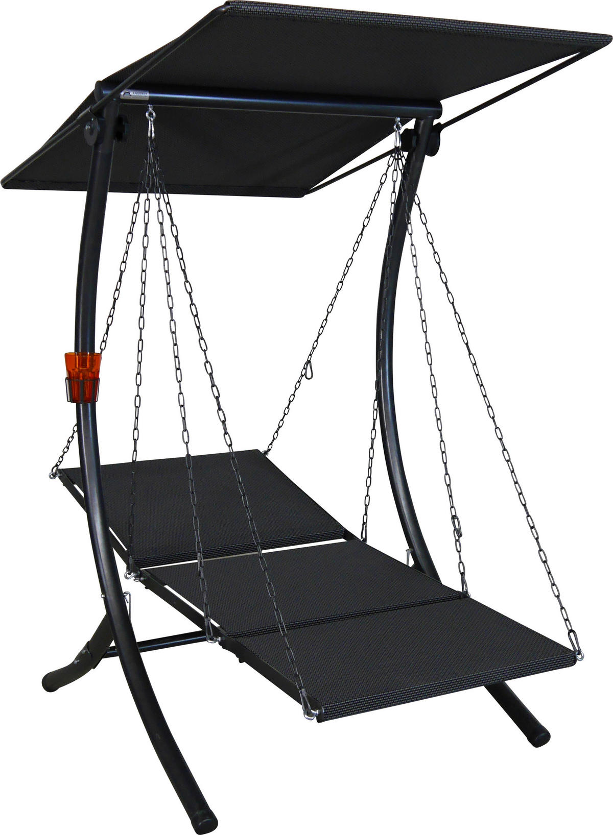 HOLLYWOODSCHAUKEL 100/160/145 cm  - Dunkelgrau/Anthrazit, Basics, Textil/Metall (100/160/145cm) - Boxxx