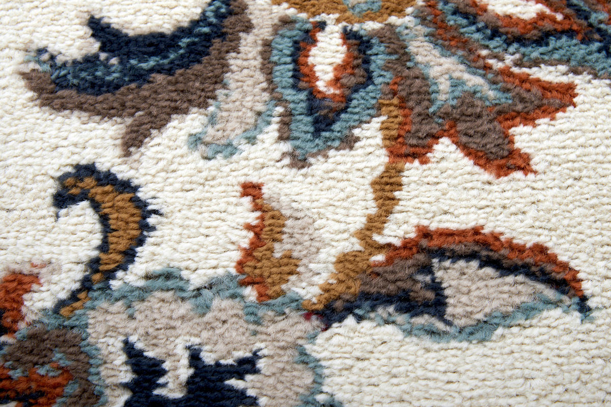 FLACHWEBETEPPICH 57/90 cm Luxor Creme, Multicolor  - Multicolor/Creme, Design, Kunststoff/Textil (57/90cm)