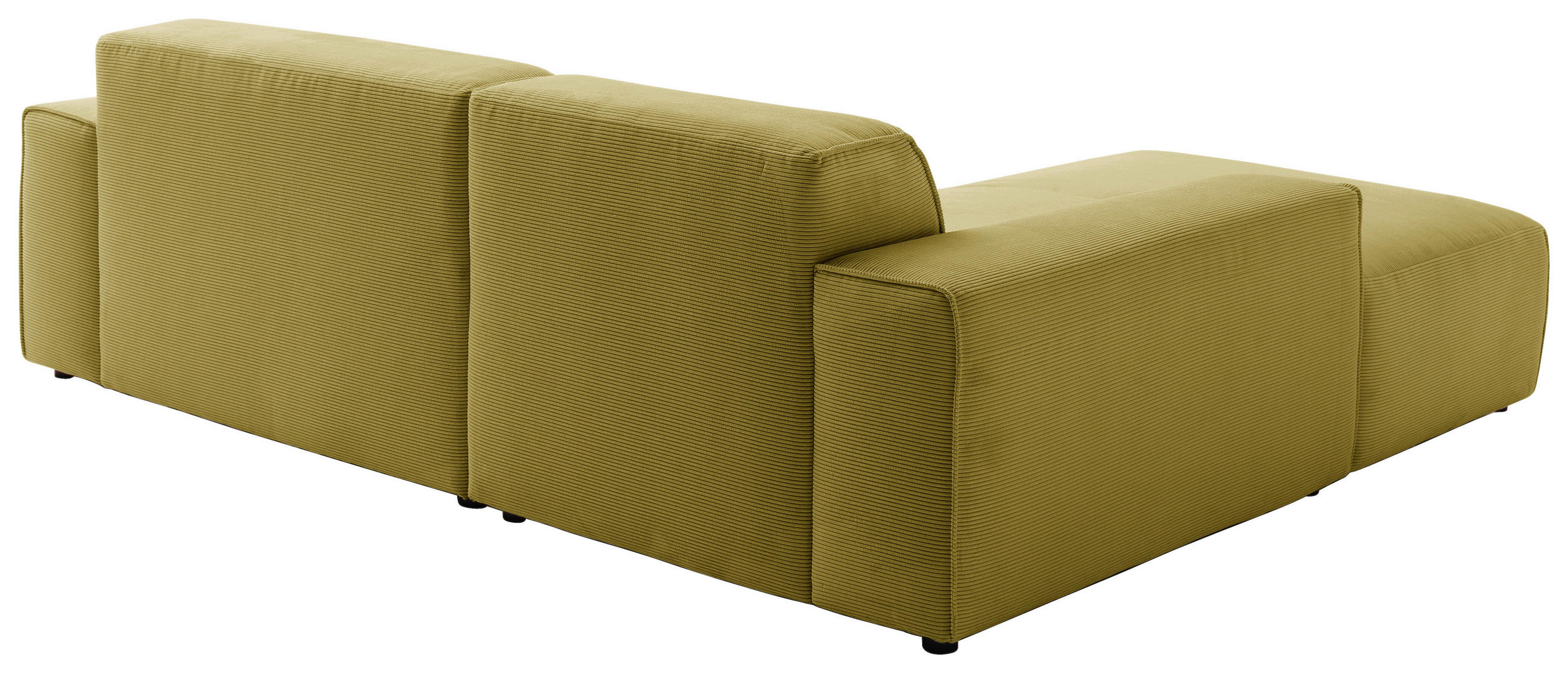 ECKSOFA Gelb, Grün Cord  - Gelb/Schwarz, Design, Kunststoff/Textil (189/230cm) - Pure Home Lifestyle