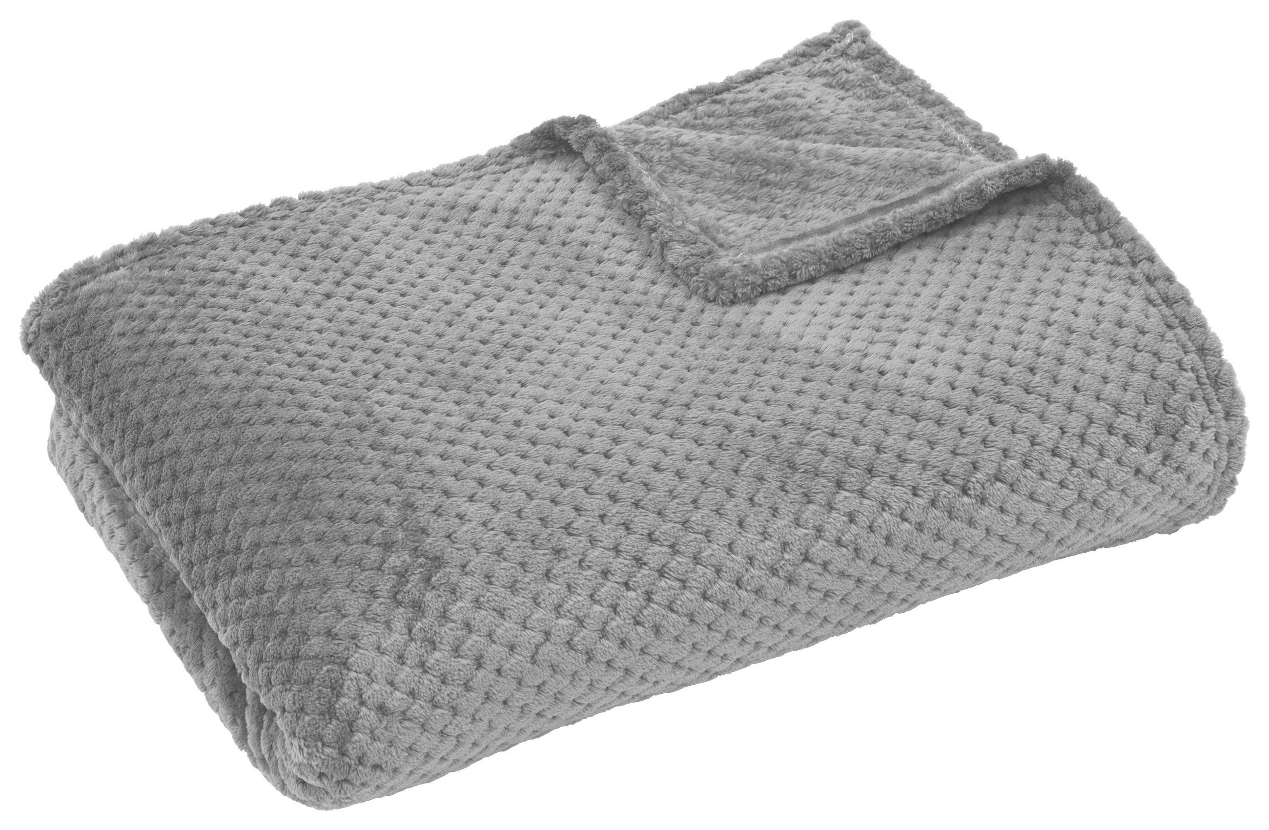 DECKE NELE 150/200 cm  - Grau, Basics, Textil (150/200cm) - Novel