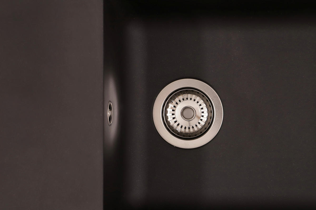 SPÜLE DENVER100X501BS  - Schwarz, Trend, Glas/Kunststoff (100/19,8/50cm) - Respekta