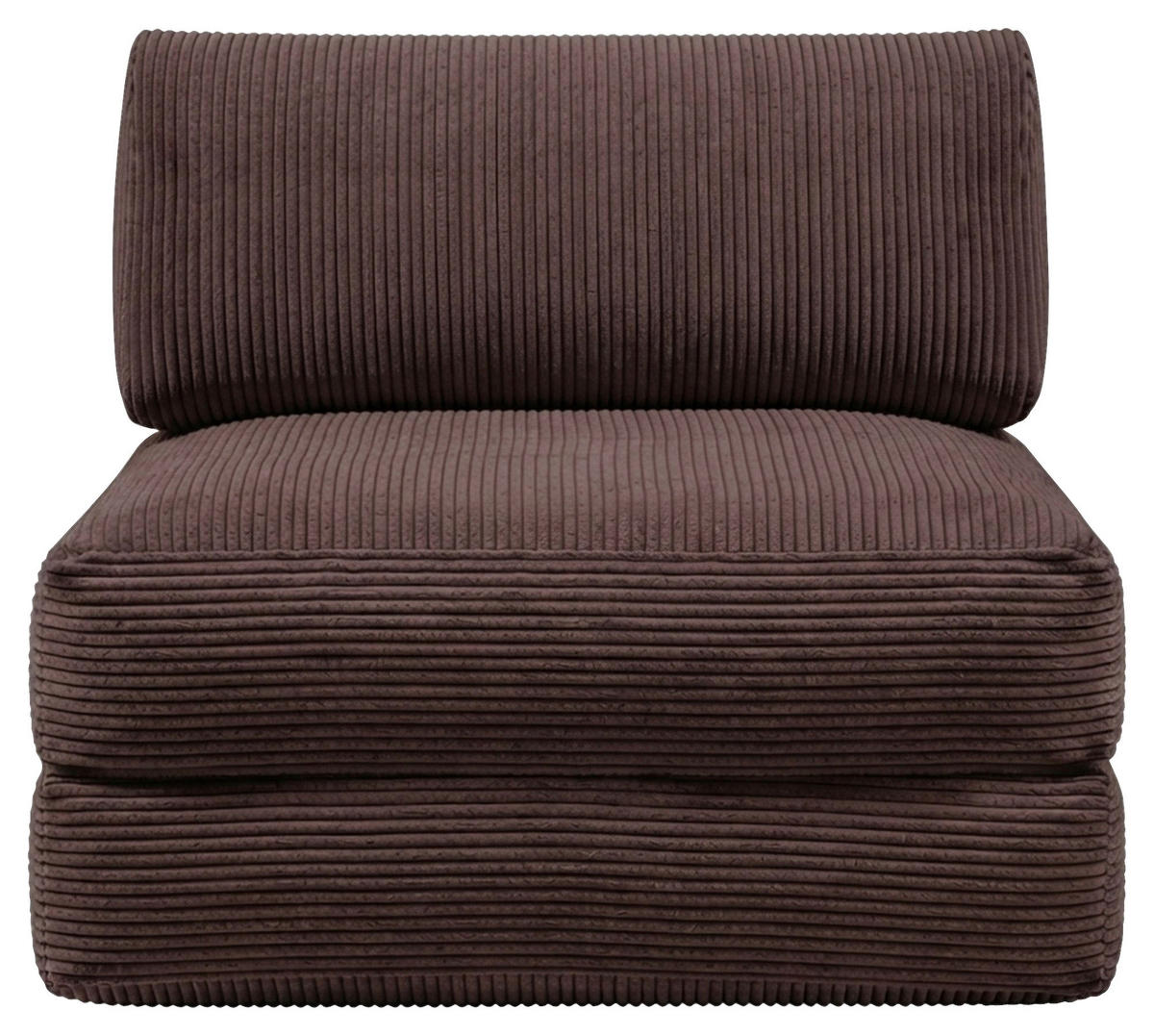 SCHLAFSESSEL Cord Braun Rückenkissen  - Braun, KONVENTIONELL, Textil (85/80/85cm) - Xora