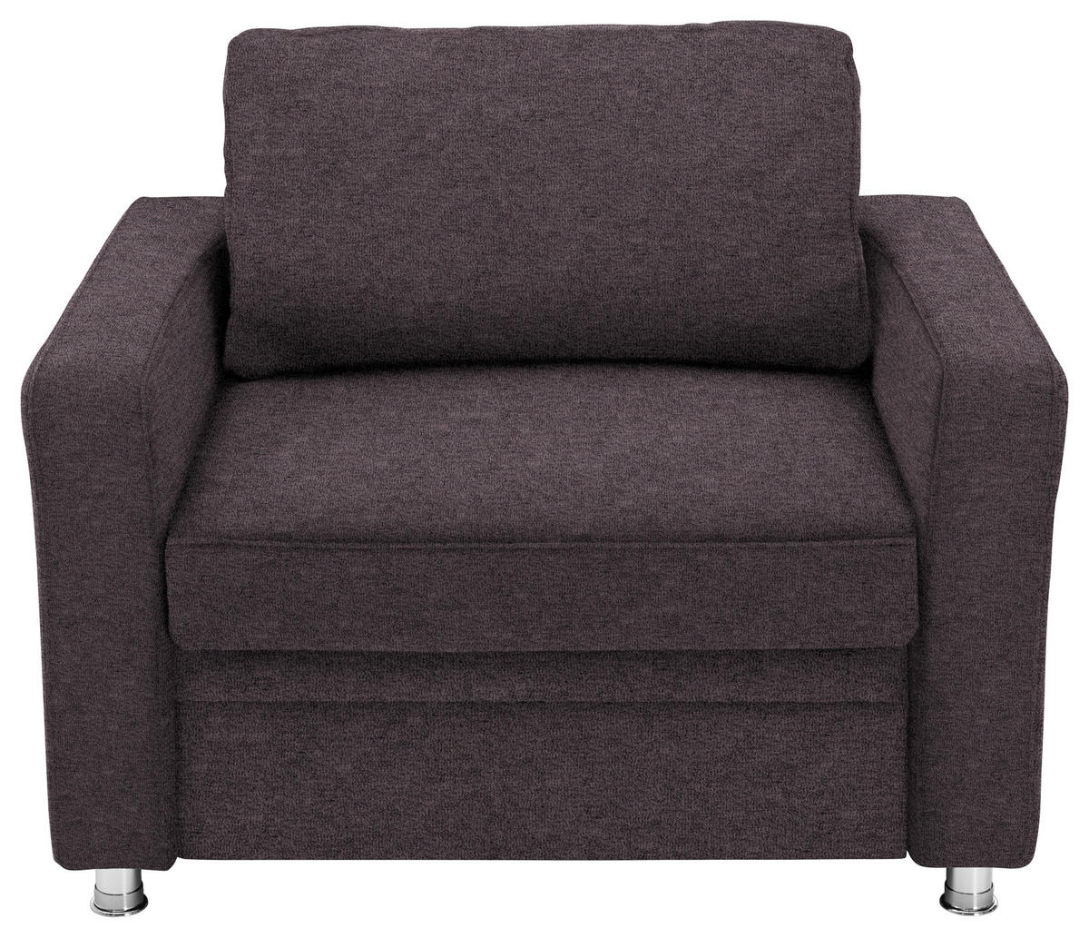 BÄDDFÅTÖLJ i flatväv brun  - brun, Klassisk, metall/textil (116/90/100cm) - Livetastic