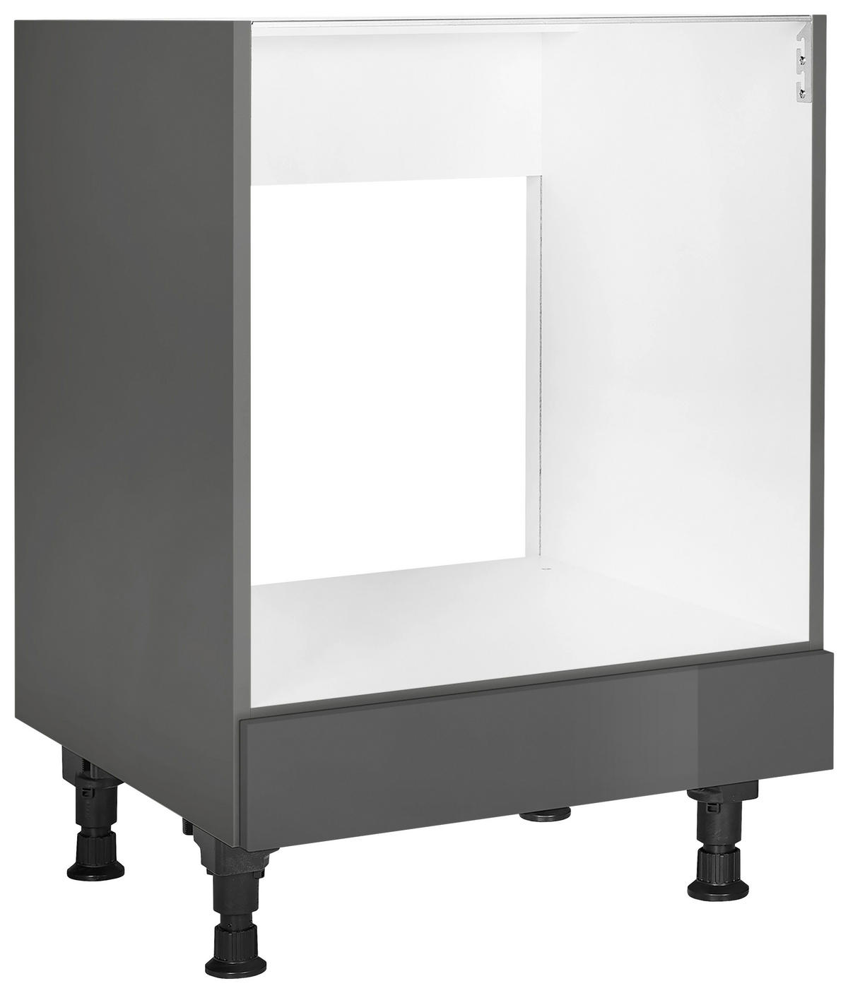 HERDUMBAUSCHRANK 60/87/56 cm  in Schieferfarben  - Schieferfarben, MODERN, Holzwerkstoff (60/87/56cm) - Nobilia