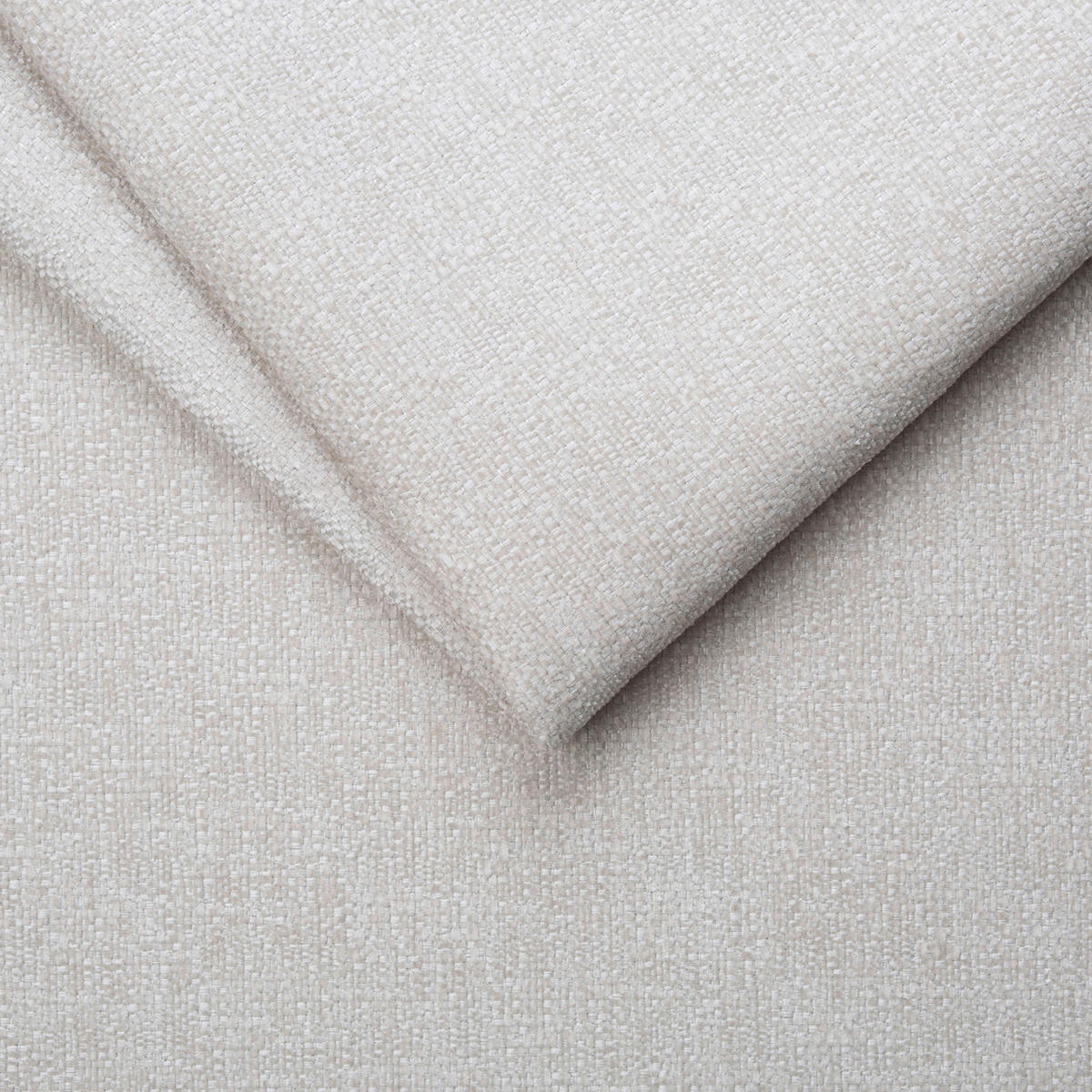 ECKSOFA in Chenille Creme  - Creme/Naturfarben, Design, Holz/Textil (307/201cm) - Livetastic