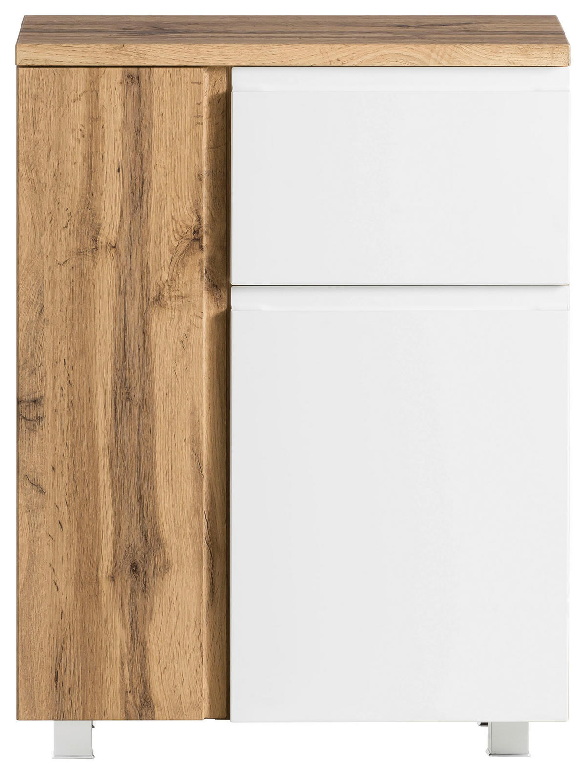 UNTERSCHRANK 65/79/35 cm   - Eiche Wotan/Weiß, MODERN, Holzwerkstoff (65/79/35cm) - Held