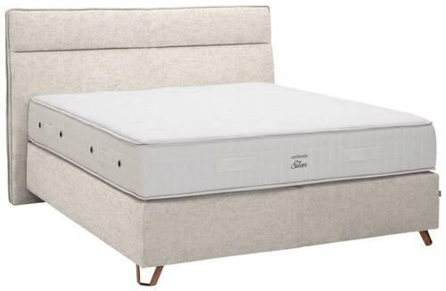 BOXSPRINGBETT 180/200 cm  in Beige  - Beige/Kupferfarben, Konventionell, Textil/Metall (180/200cm) - Ambiente