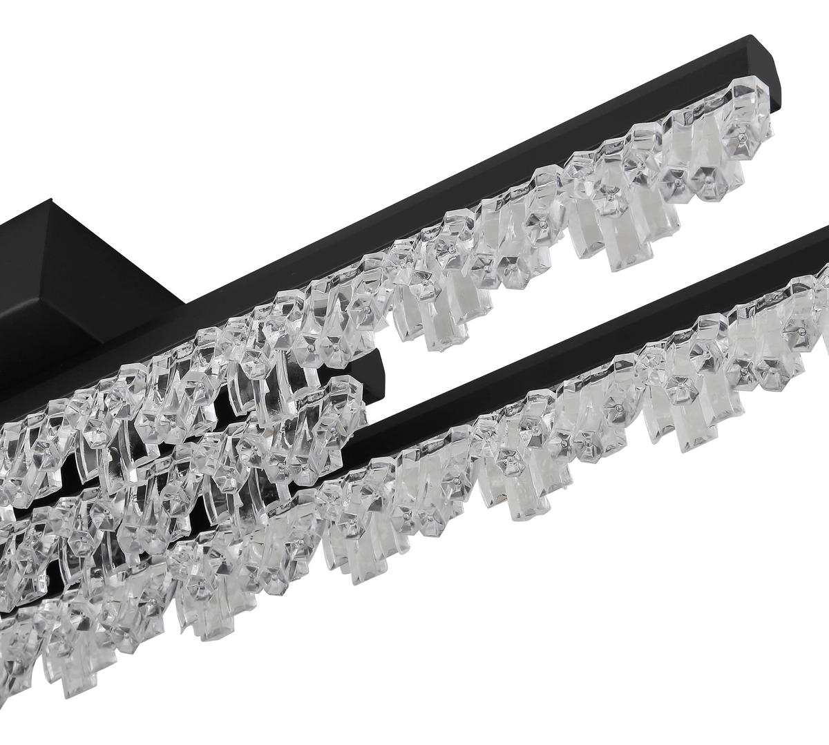 LED-DECKENLEUCHTE 102/12,5/8,5 cm   - Klar/Schwarz, Design, Kunststoff/Metall (102/12,5/8,5cm) - Globo