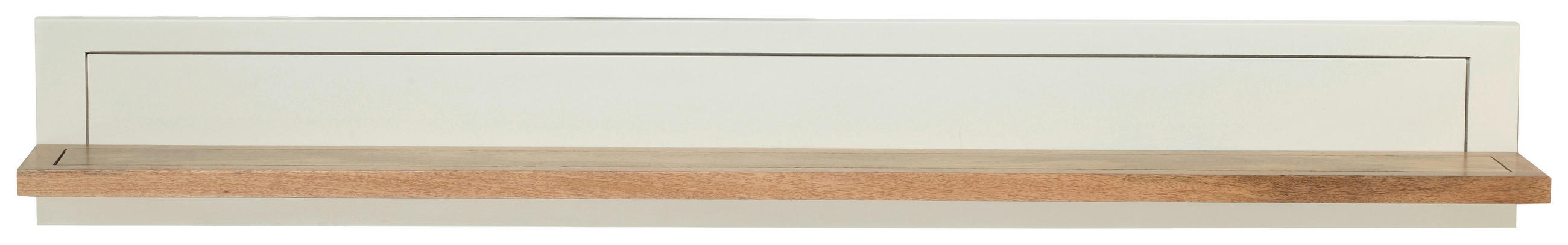 WANDBOARD Akazie, Mangoholz vollmassiv Naturfarben, Weiß  - Naturfarben/Weiß, ROMANTIK / LANDHAUS, Holz (145/20/20cm) - Landscape