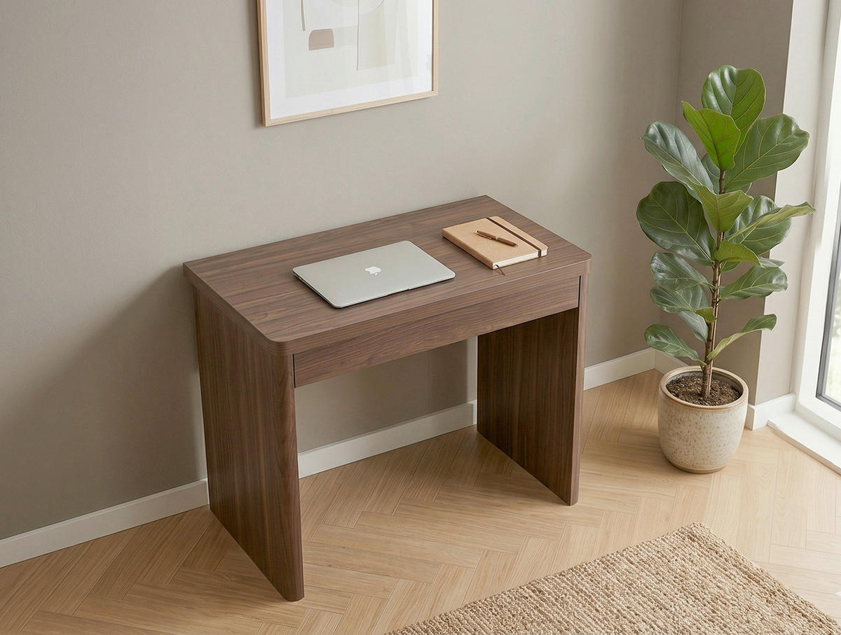 SCHREIBTISCH 80/44/76 cm Walnussfarben in verschiedenen Holz-Dekoren erhältlich  - Walnussfarben, Konventionell, Holzwerkstoff (80/44/76cm) - MID.YOU