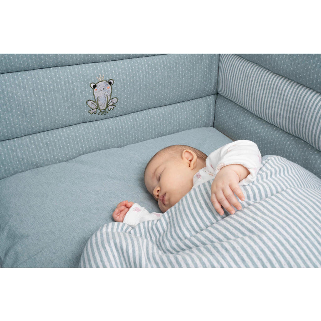 Thumbnail - Bebe's Collection Nestchen Butterfly bunt, Hellgrün, Füllung: Polyester, 64x9x41 cm, Oeko-Tex® Standard 100, Schlafen, B...