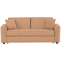 SCHLAFSOFA in Textil Kupferfarben  - Schwarz/Kupferfarben, Design, Kunststoff/Textil (205/83/100cm) - Livetastic