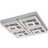 LED-DECKENLEUCHTE - Klar/Chromfarben, Design, Kunststoff/Metall (52/52/9,5cm) - Novel LED-DECKENLEUCHTE - Klar/Chromfarben, Design, Kunststoff/Metall (52/52/9,5cm) - Novel