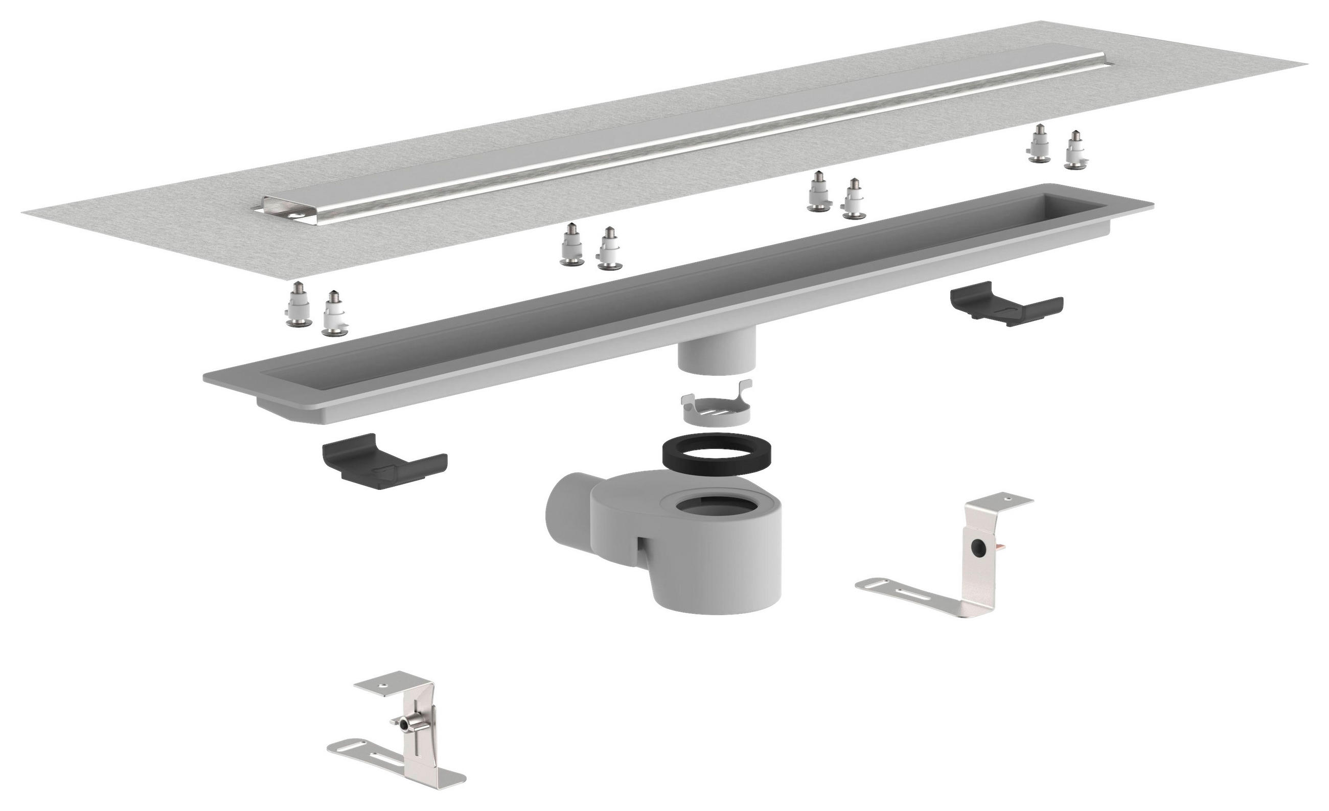 Thumbnail - Schütte Duschrinne, Edelstahl, Metall, 80 cm, Badezimmer, Baden & Duschen, Duschtasse