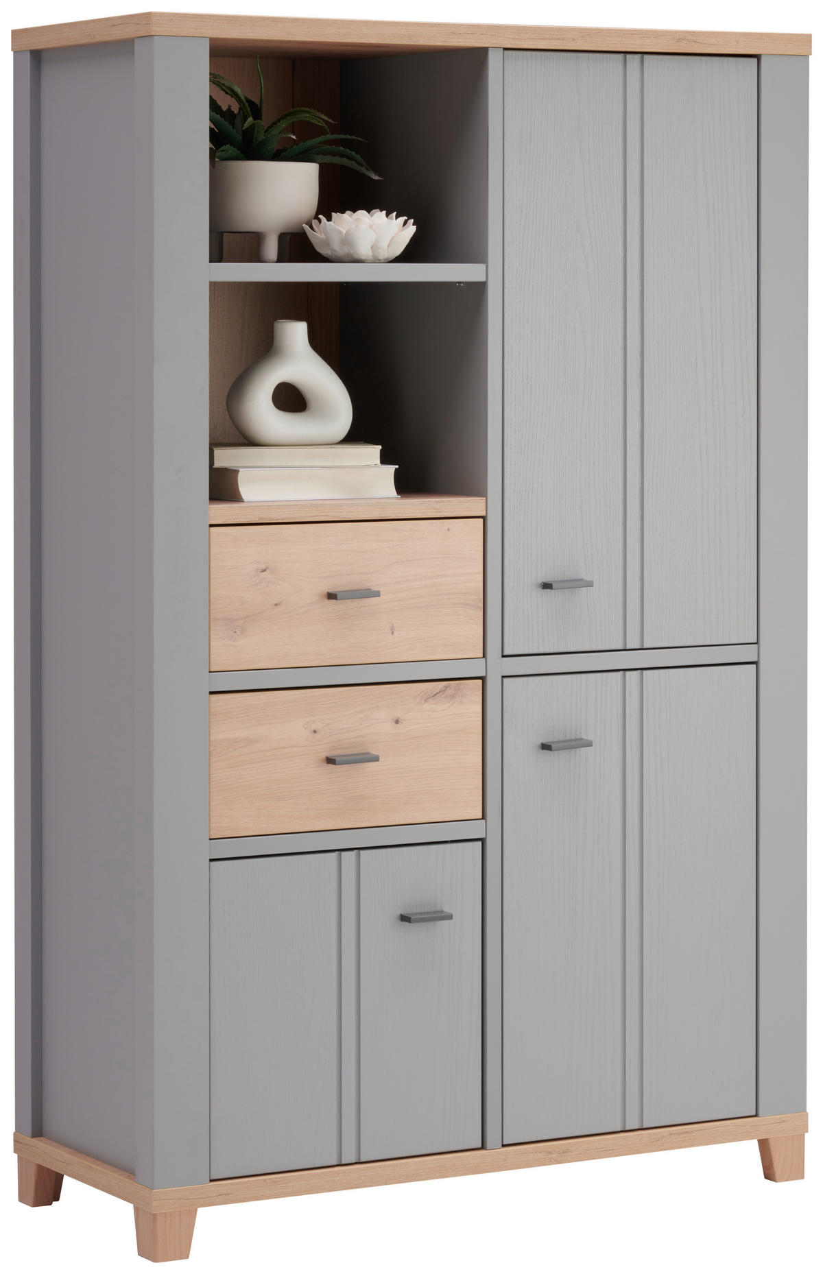 HIGHBOARD  in 95/148/40 cm  - Graphitfarben/Eiche Artisan, Basics, Holzwerkstoff/Kunststoff (95/148/40cm) - Hom`in