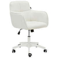 DREHSTUHL  in Samt Creme, Weiss  - Weiss/Creme, Modern, Kunststoff/Textil (60/80-90/62cm) - Livetastic