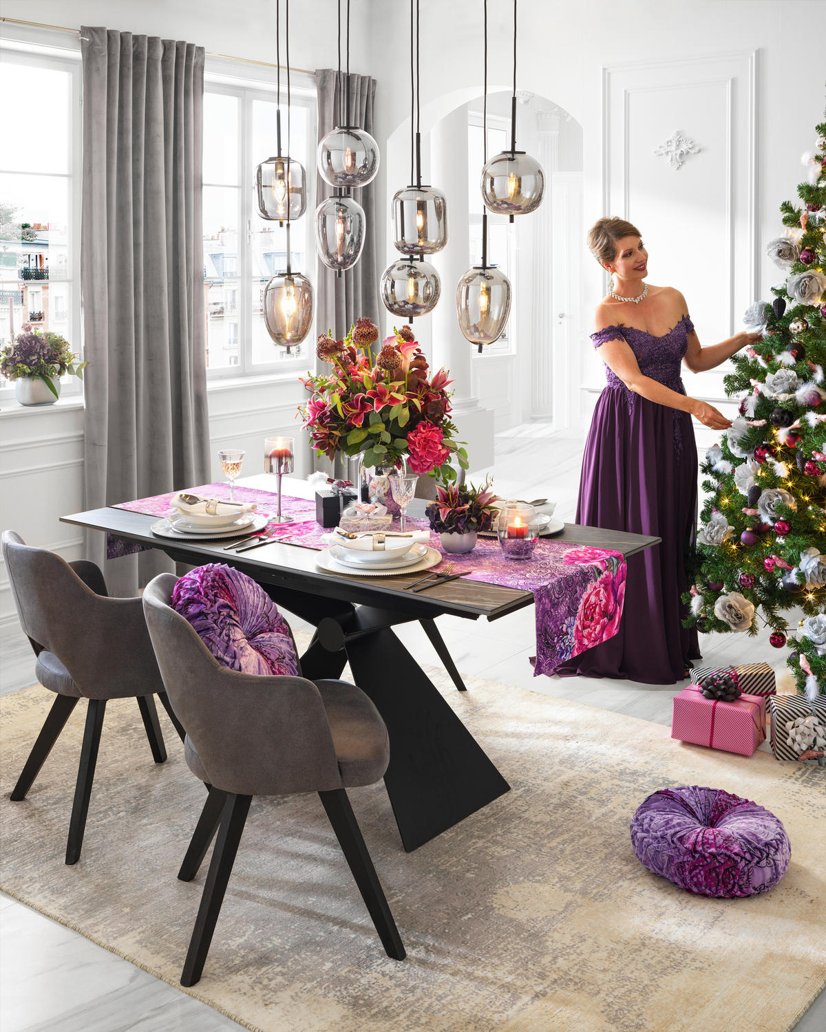 BESTECK-SET 30-teilig  Glam Chic  - Schwarz, Design, Metall - Homeware Profession.