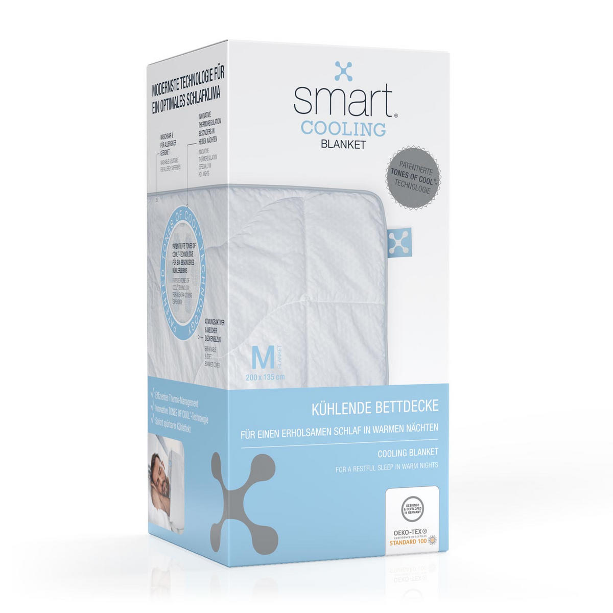 GANZJAHRESDECKE  COOLING  135/200 cm   - Basics, Textil (135/200cm) - Smartsleep