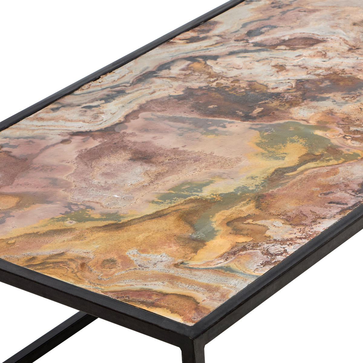 COUCHTISCH rechteckig Grau  - Grau, KONVENTIONELL, Stein/Metall (120/40/60cm) - Livetastic