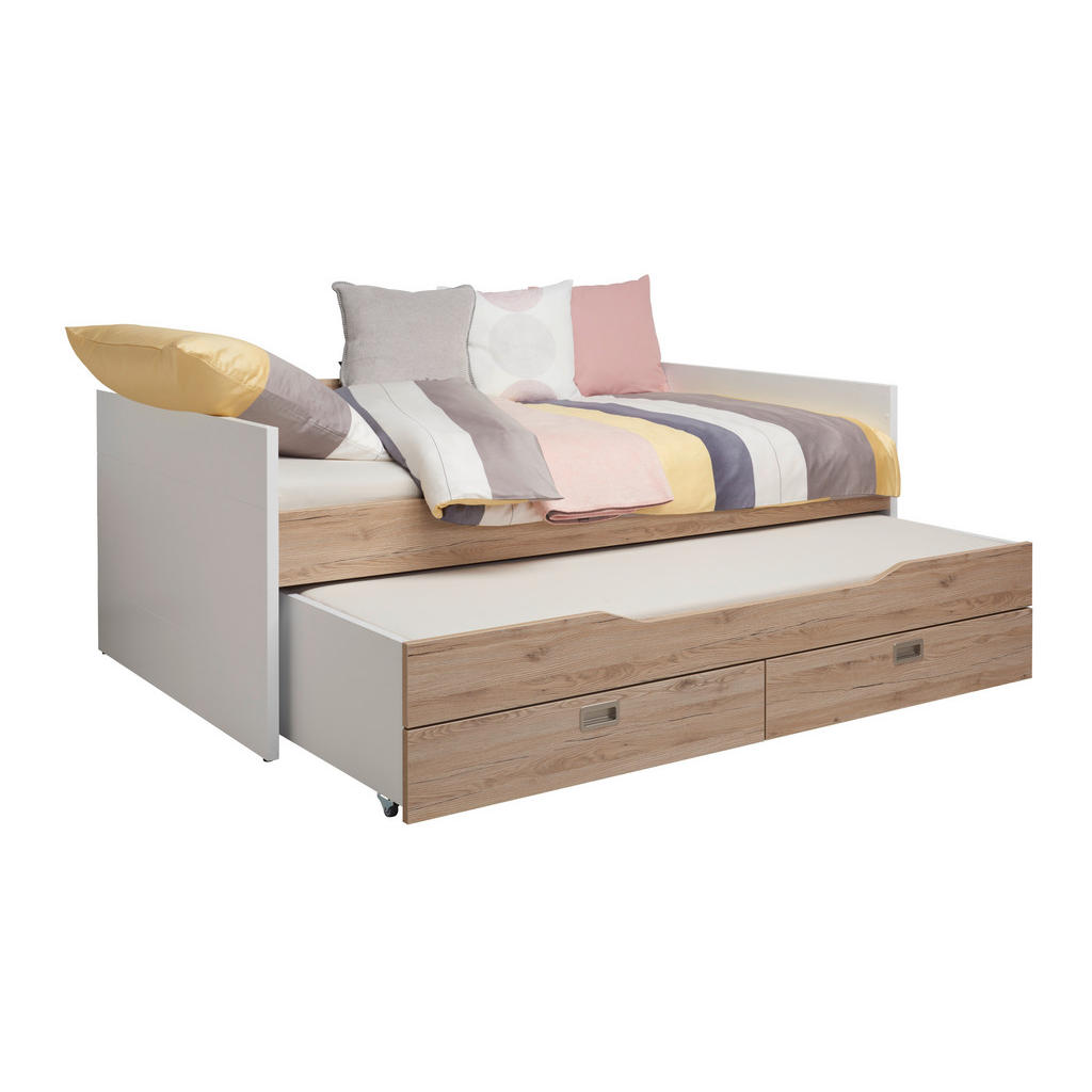 Thumbnail - Paidi Bett Fionn, Weiß, Eiche, Höhe ca. 14 cm, 90x200 cm, Blauer Engel, Goldenes M, in verschiedenen Größen erhältlich, ...