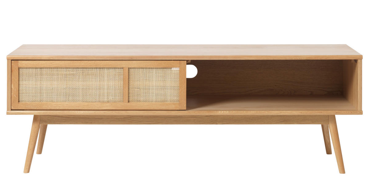 TV-ELEMENT - Eichefarben/Naturfarben, Trend, Naturmaterialien/Holzwerkstoff (190/75/90cm) - Carryhome