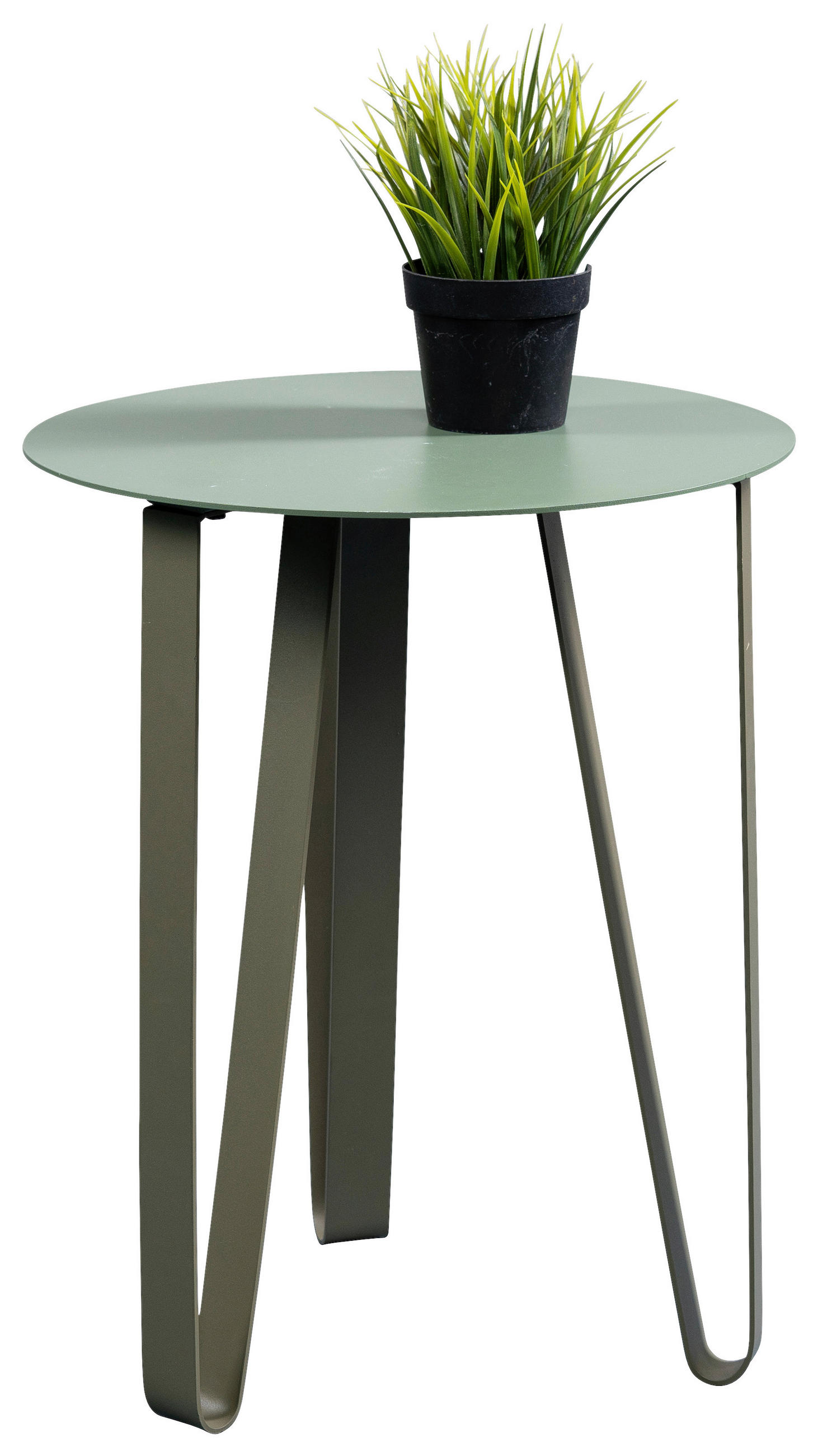 COUCHTISCH 40/40/50 cm rund Grün - Grün, Design, Metall (40/40/50cm) - Xora