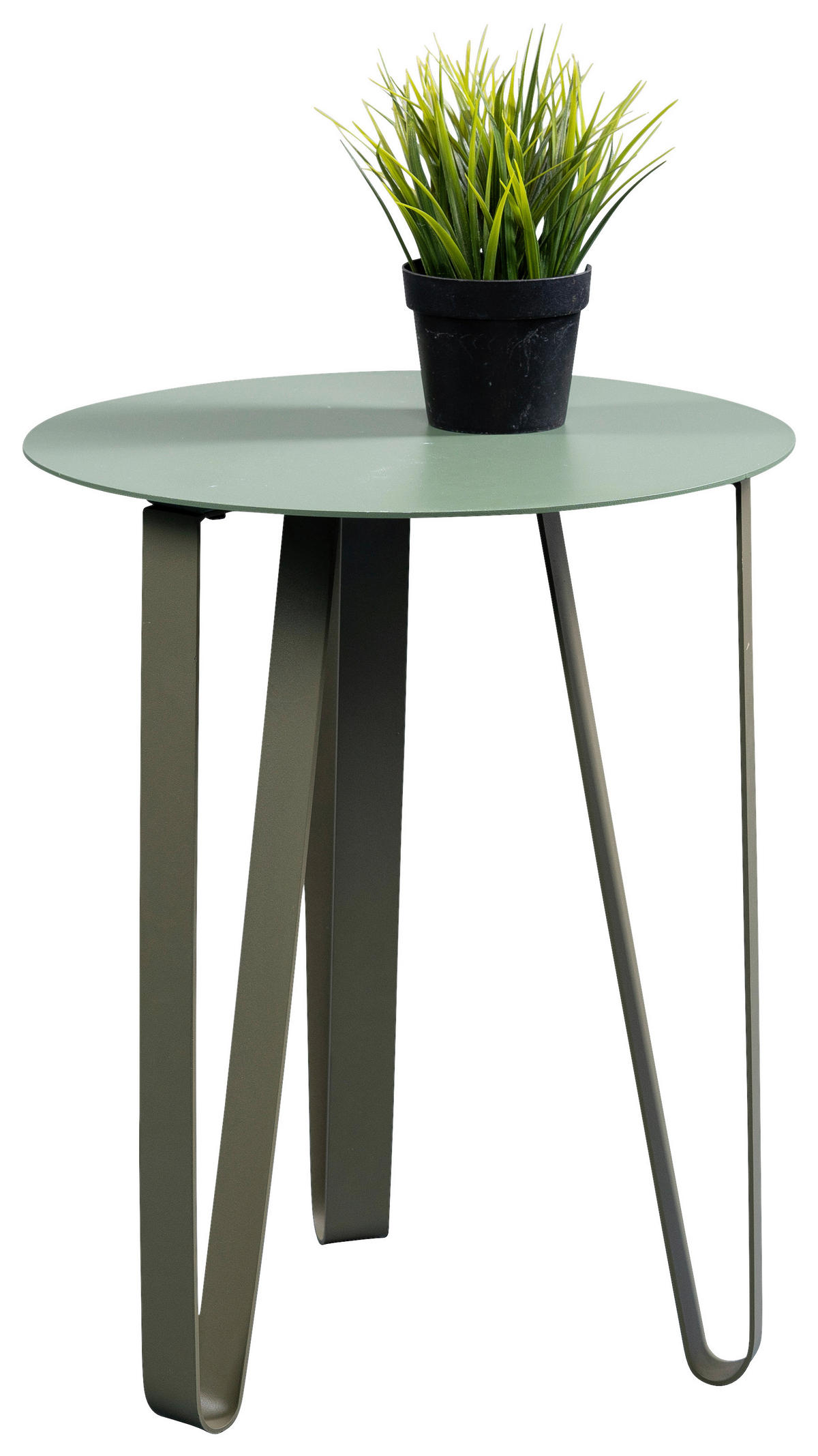 KONFERENČNÍ STOLEK, zelená, kov, 40/40/50 cm - zelená, Design, kov (40/40/50cm) - Xora