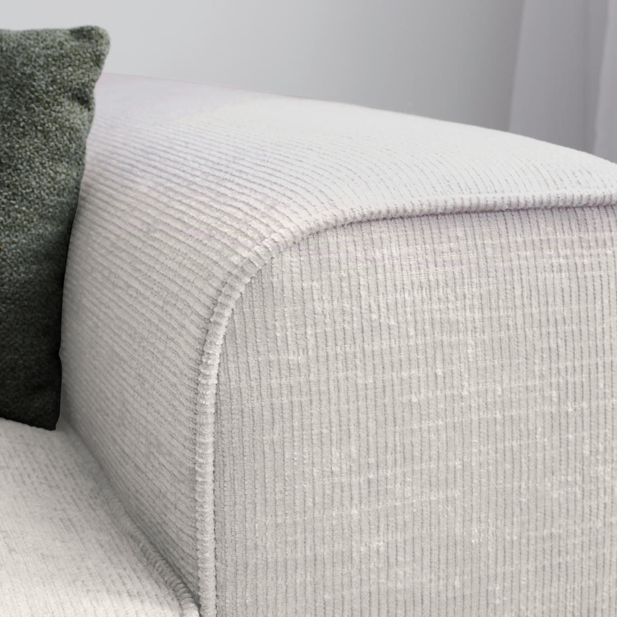 ECKSOFA in Plüsch Beige  - Beige/Blaugrau, Design, Kunststoff/Textil (152/288cm) - Xora