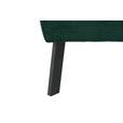 ECKSOFA Waldgrün Feincord  - Waldgrün/Schwarz, Design, Textil/Metall (205/280cm) - Xora