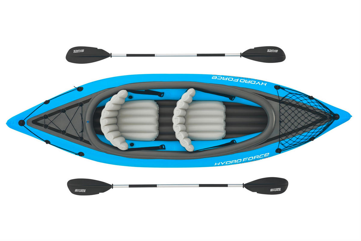 KAJAK 65052 VENTURA KAYAK  - Blau/Grau, KONVENTIONELL, Kunststoff/Metall (331/88cm) - Bestway