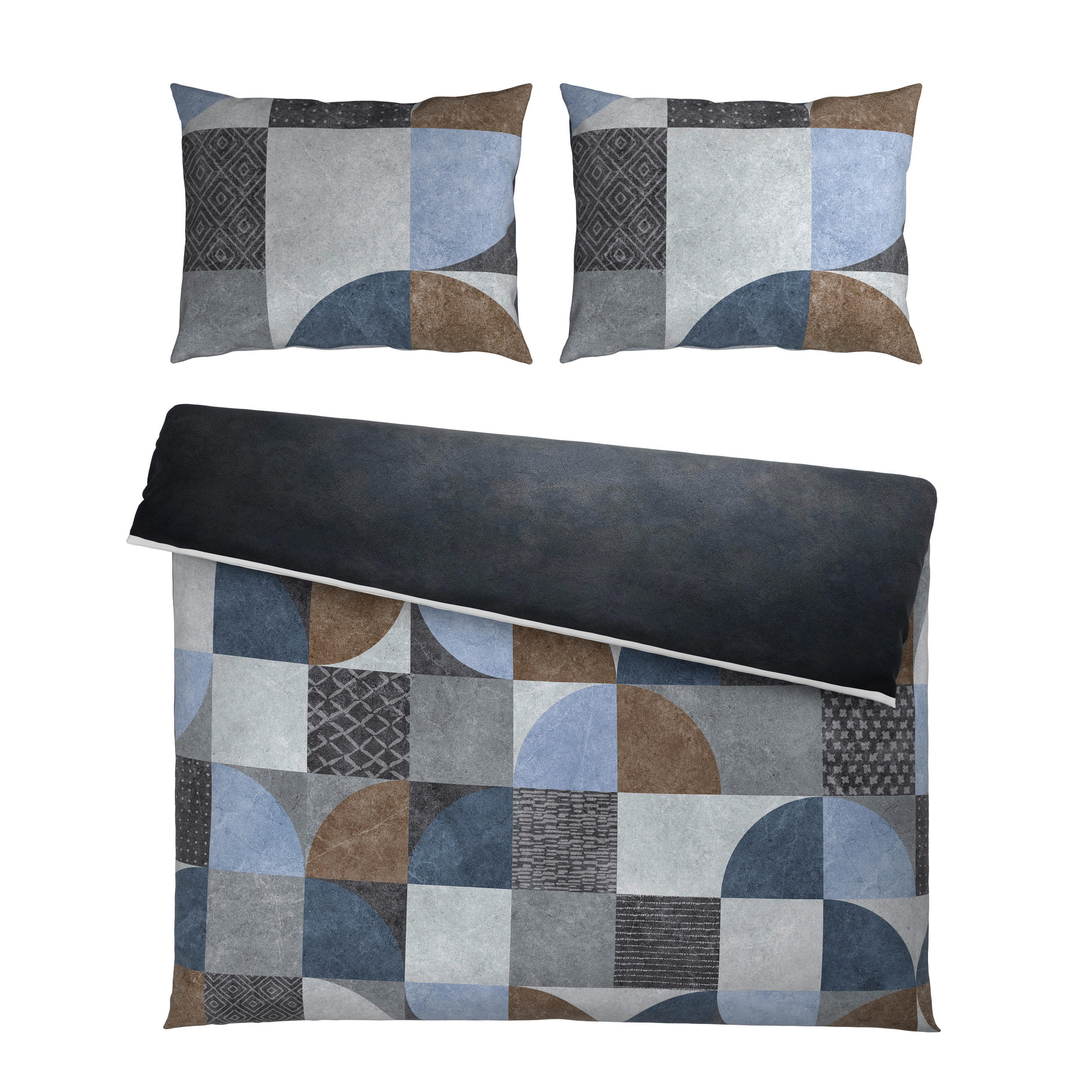 POSTELJINA SA DVA LICA 200/200 cm saten siva  - siva, Osnovno, tekstil (200/200cm) - Esposa