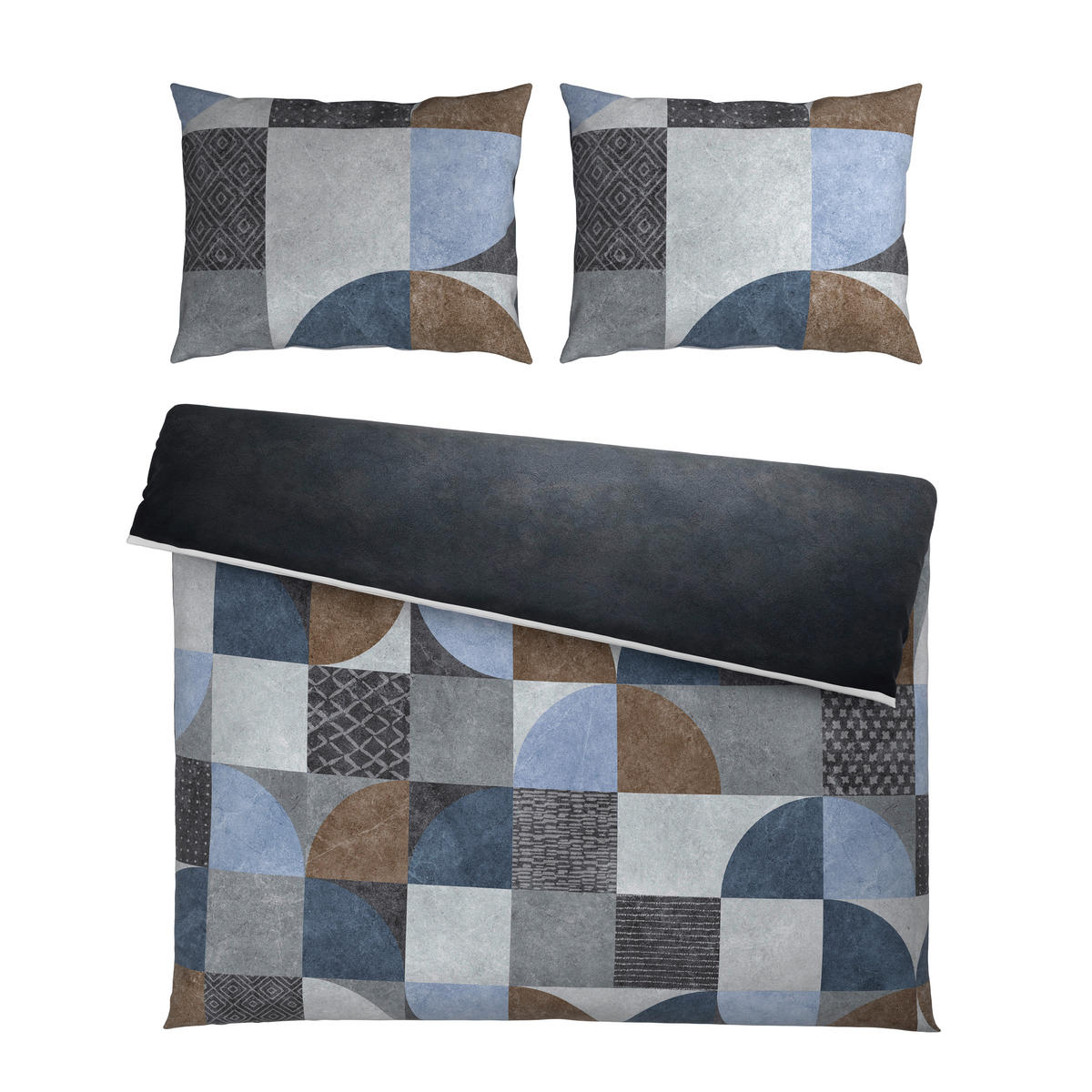 OBOJESTRANSKA POSTELJNINA 200/200 cm saten siva  - siva, Basics, tekstil (200/200cm) - Esposa