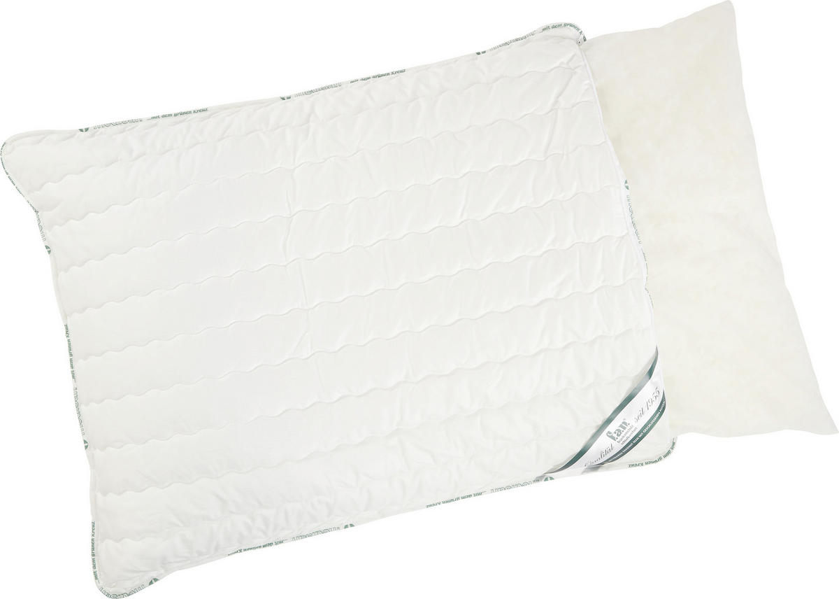 KOPFPOLSTER 70/90 cm   - Weiß, KONVENTIONELL, Textil (70/90cm) - FAN
